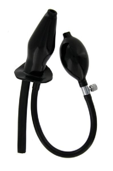 Inflatable Enema Plug Silicone Black