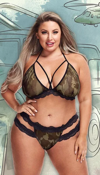 Don't Hide Camo Lace Lingerie Set — image 12 of 13
