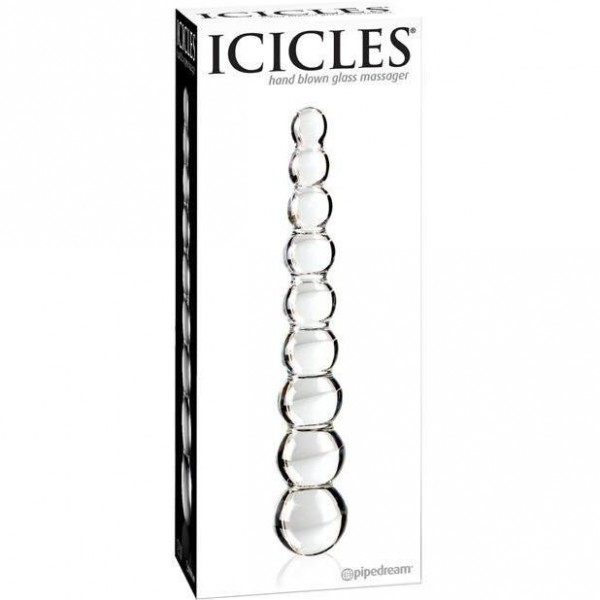 Icicles No. 2 Hand Blown Glass Massager - Rippled — image 2 of 4