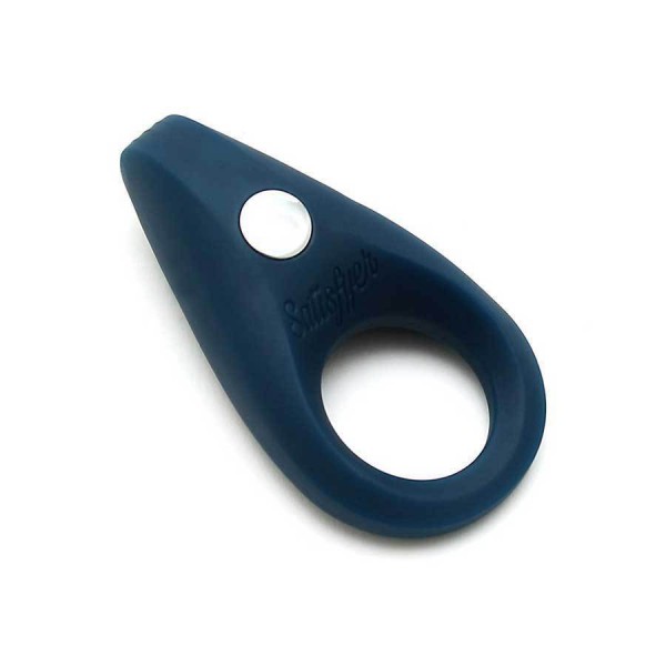 Satisfyer Plus Vibration Blue Silicone Cock Ring Couples Rechargeable Sex Toy