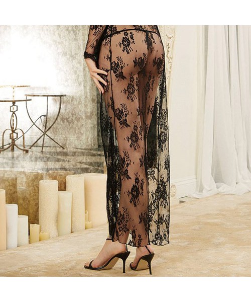 Lace maxi robe