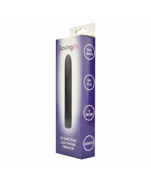 Loving Joy 10 Function Lady Finger Vibrator Black — image 7 of 9