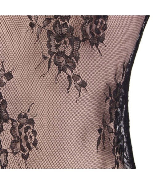 Deep V lace teddy