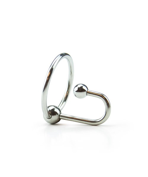 Urethral double ball plug