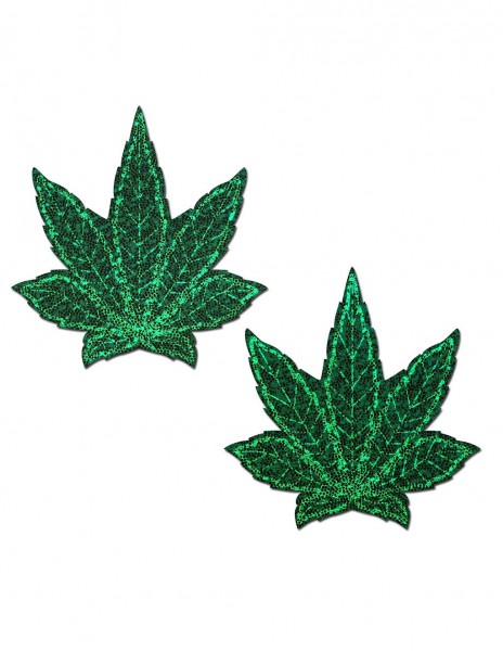 Pastease Indica Glitter Green Weed Pasties