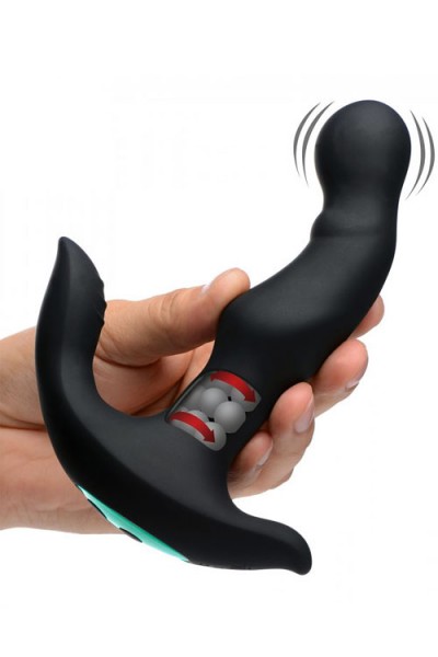 Prostatic Play Vibrating 6.5" Prostate Massager with Rotating Beads