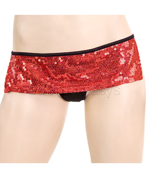 Sequined bra and skirt set