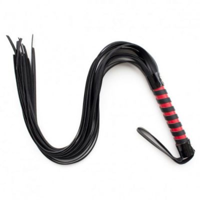 Black Diamond Soft PU Leather Flogger 75cm