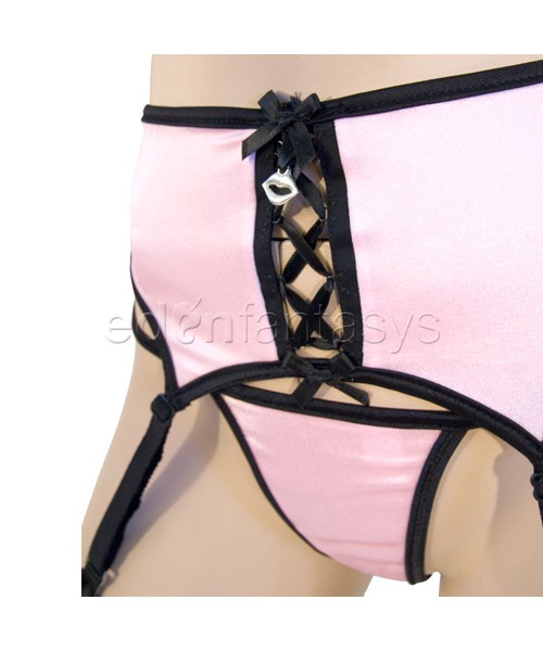 Lace up bra set