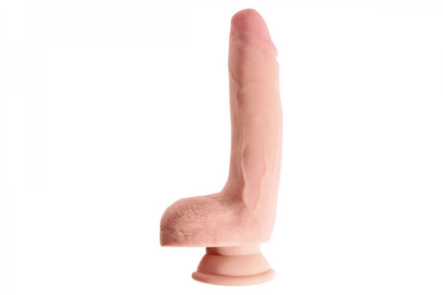 KING COCK PLUS 9 IN.TRIPLE DENSITY COCK WITH BALLS