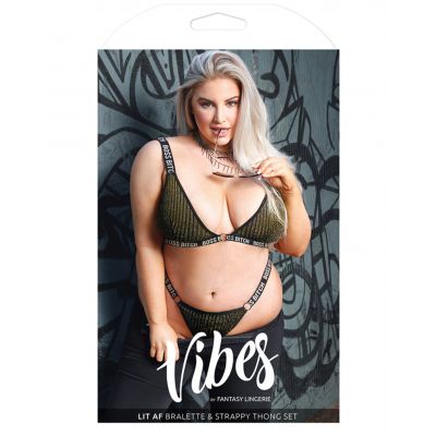 Vibes Bo Bitch Bralette and Thong Set