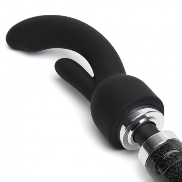 Doxy Number 3 Black Silicone Rabbit Wand Attachment 
