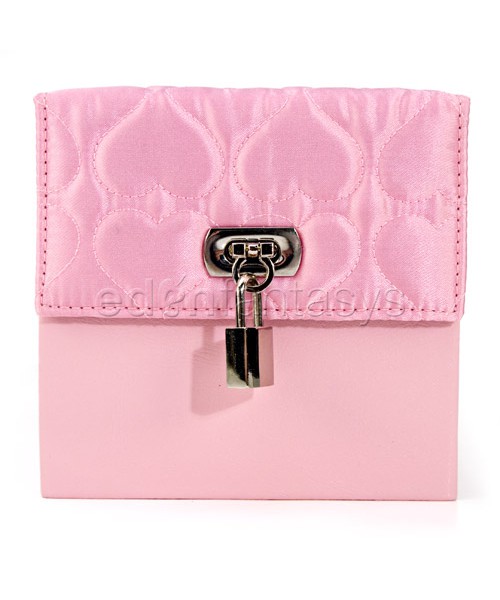 Devine toy box pink hearts