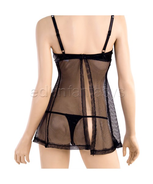 Madame Divine fishnet babydoll set