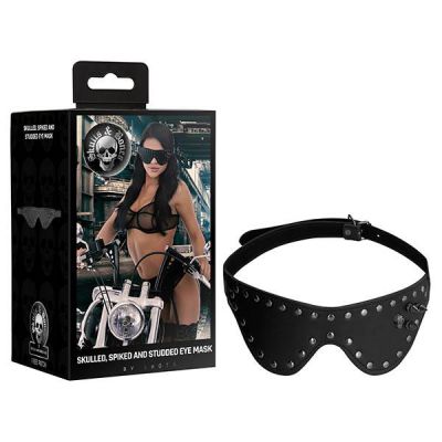 Ouch Skull Bones Skulled Spiked Studded Eye Mask