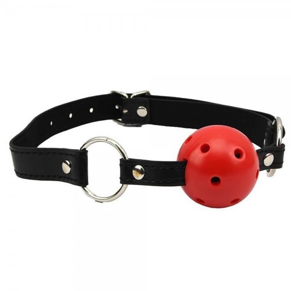 Bound to Please Breathable Ball Gag Red
