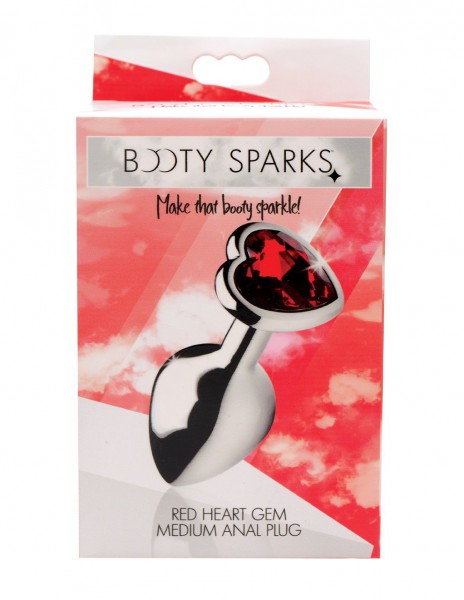 Booty Sparks Red Heart Gem Anal Plug — image 7 of 25