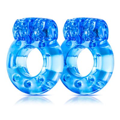 Stay Hard disposable vibrating cock ring set of 2