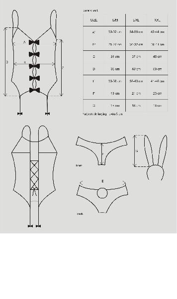 Bunny Suit 4 Pc Costume