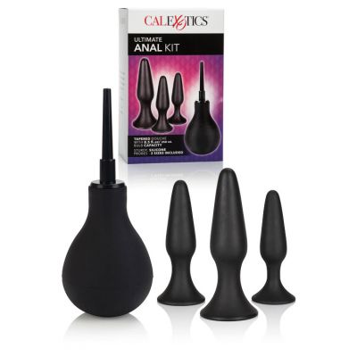 California Exotic Silicone Anal Douche Butt Plugs 4 Pce Kit