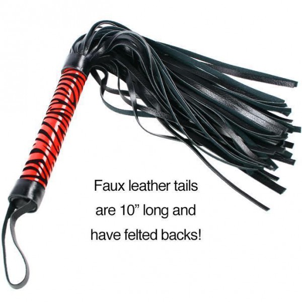 MasterKink Whip Me Faux Leather Flogger