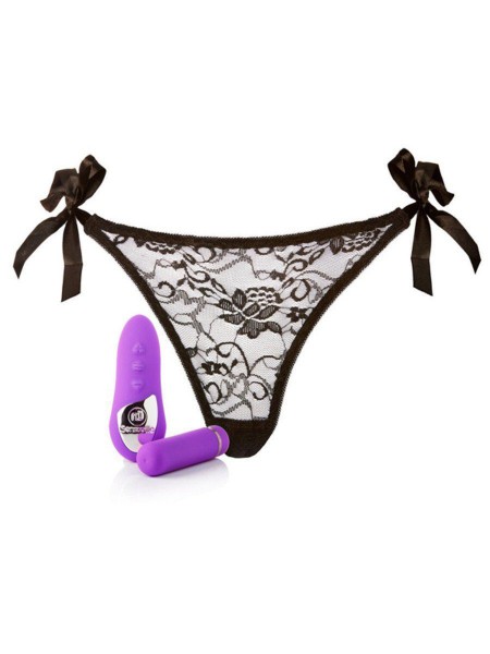 NU Sensuelle Rechargeable Pleasure Lace-Up Panty Vibrator