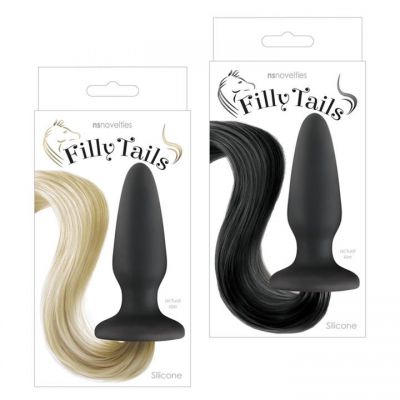 Filly Tails Silicone Butt Plug with Long Pony Tail