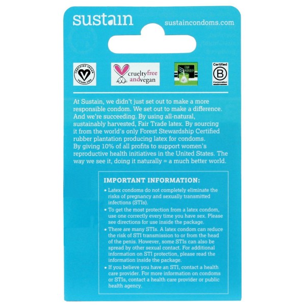 Sustain Condoms Ultra Thin — image 4 of 5