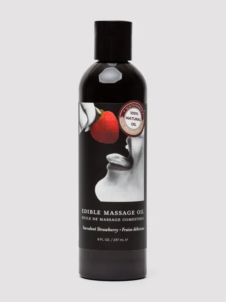 Earthly Body Strawberry Edible Massage Oil 236ml — image 2 of 2