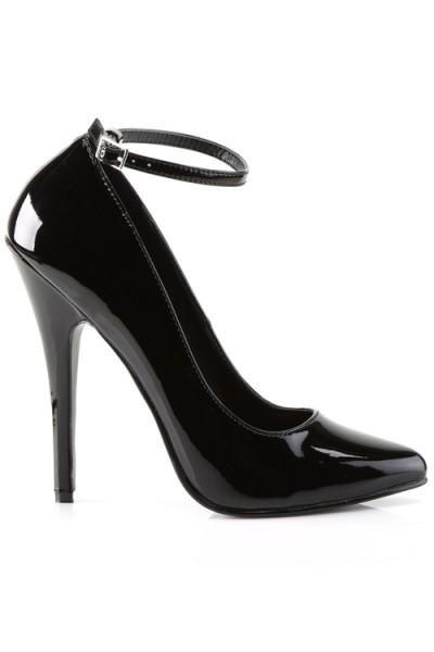 Devious Domina 6" Heel Pump With Ankle Strap