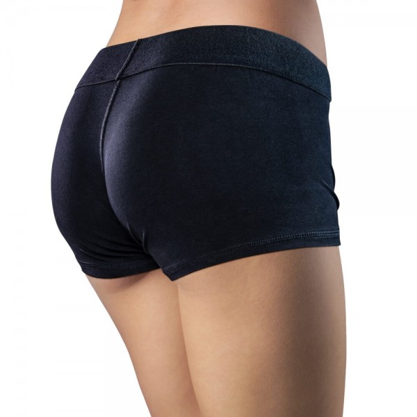 Temptasia Black Strap-On Harness Briefs