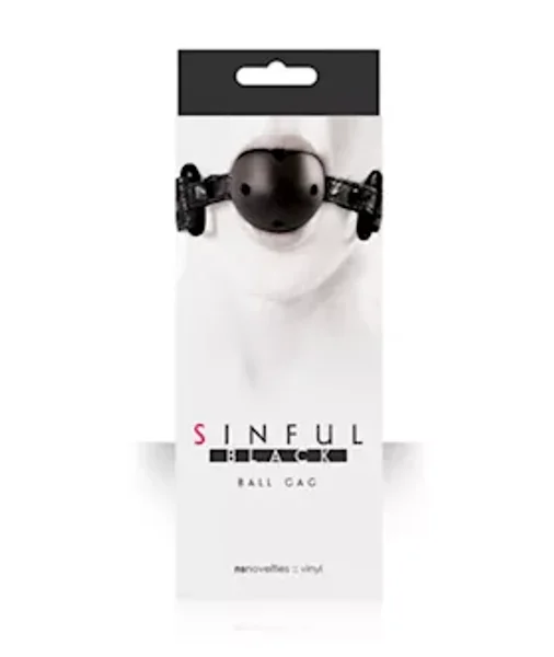 Sinful Black Ball Gag — image 13 of 13