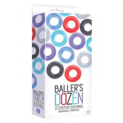 Ballers Dozen 12 Piece Cock Ring Set