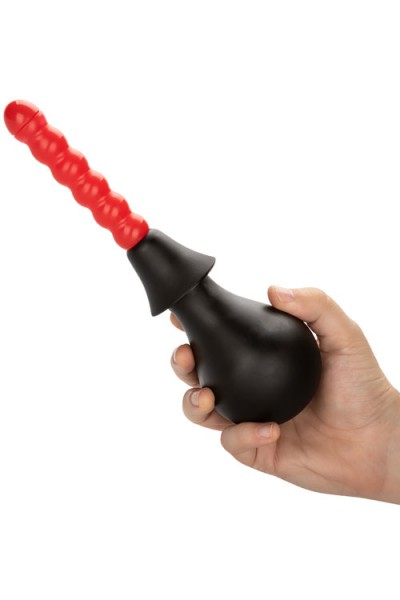 California Exotic Ribbed Anal Douche with 2 Attachments