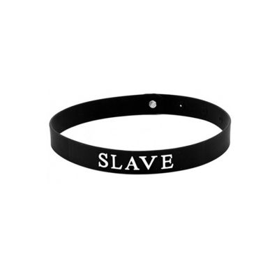 Love In Leather Adjustable Silicone Slave Collar