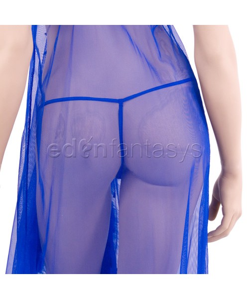 Flamingo gown with g-string