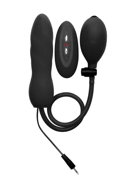 Inflatable Vibrating Silicone Twist - Black — image 9 of 10