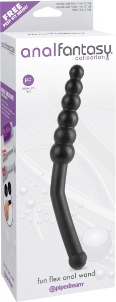 Flex Anal Wand Silicone Beaded Prostate Massager for Men