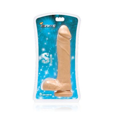 Cock w Balls and Suction Flesh 8in