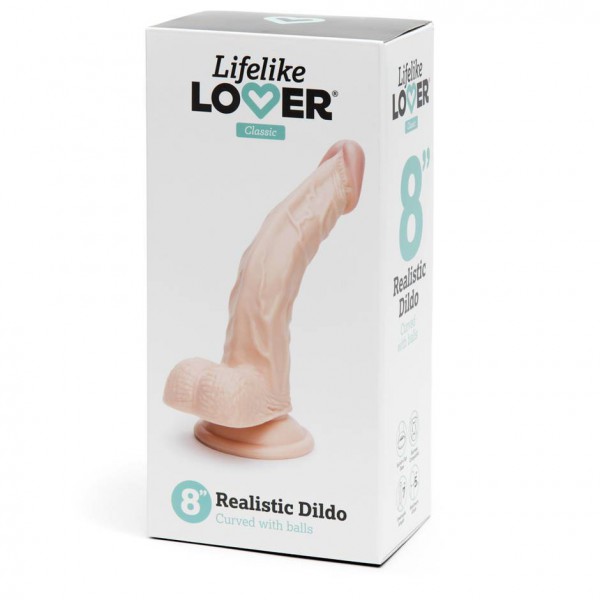 Lifelike Lover Classic Curved Realistic Dildo 8 Inch