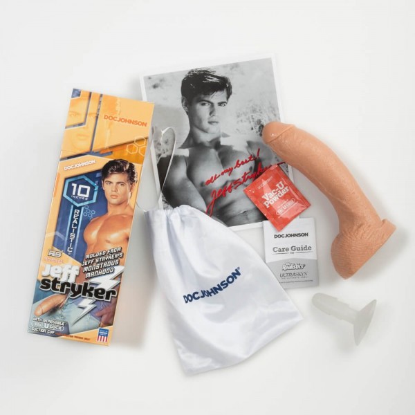 Doc Johnson Jeff Stryker 10 Inch Realistic Dildo With Removable Vac-U-Lock Suction Cup Base — image 4 of 4