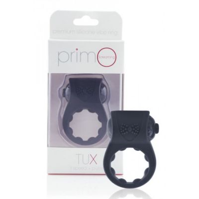 PrimO Tux Vibrating Cock Ring Black