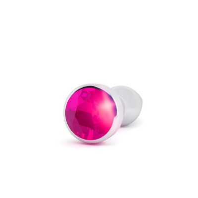 Shots Toys 4 Silver Anal Plug with Sapphire Detail