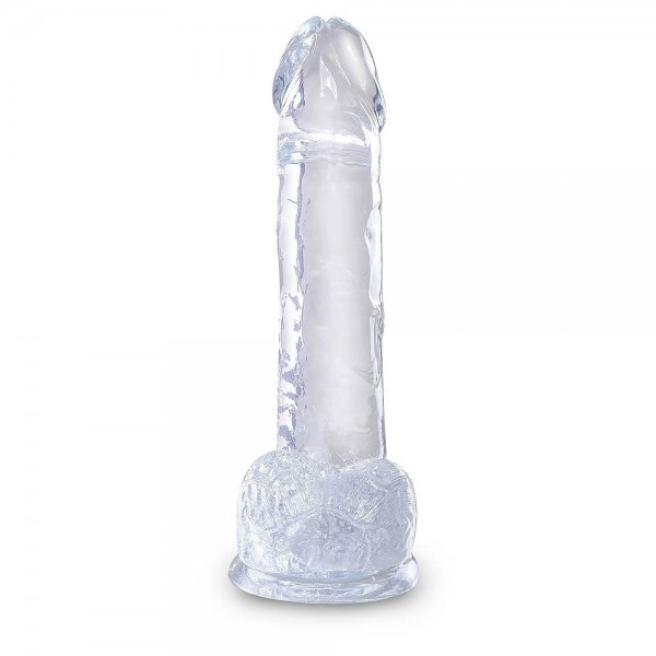 King Cock Clear 7 Inch Dildo With Balls