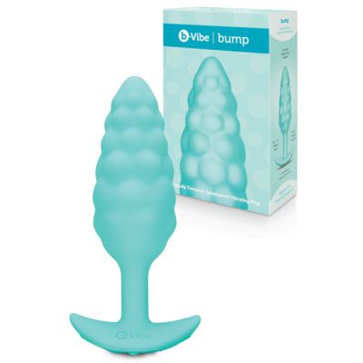 B Vibe Bump Texture 4 7 Vibrating Silicone Butt Plug