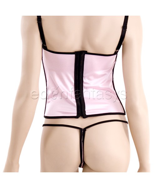Heart mesh bustier set