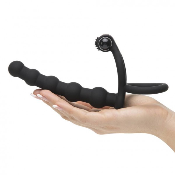 Lovehoney Double Fun Beaded Vibrating Double Penetration Strap-On