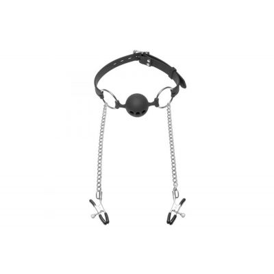 Master Series Hinder Breathable Silicone Ball Gag