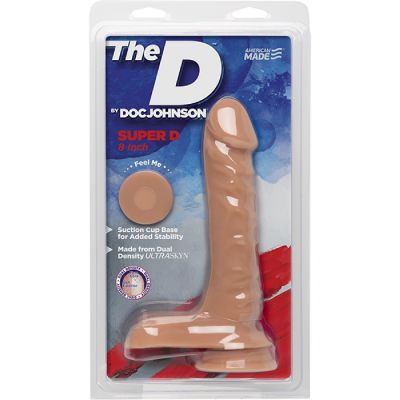The D Super D 8 with Balls and Suction Cup Vanilla