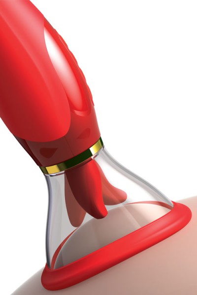 Pipedream 24K Gold Pump With Tongue & Vibrating G-Spot Handle